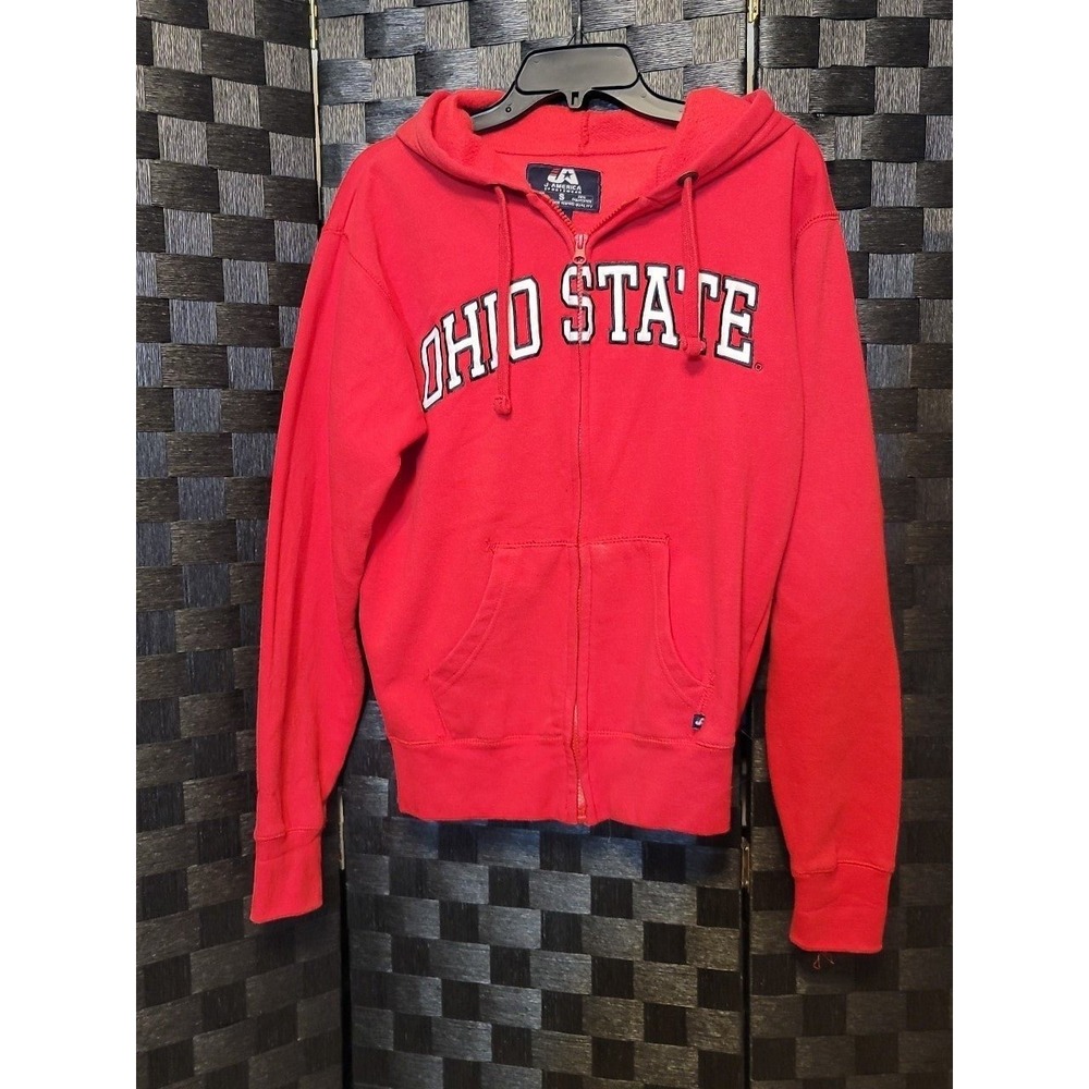 OHIO STATE Zip Front Hoodie size Small